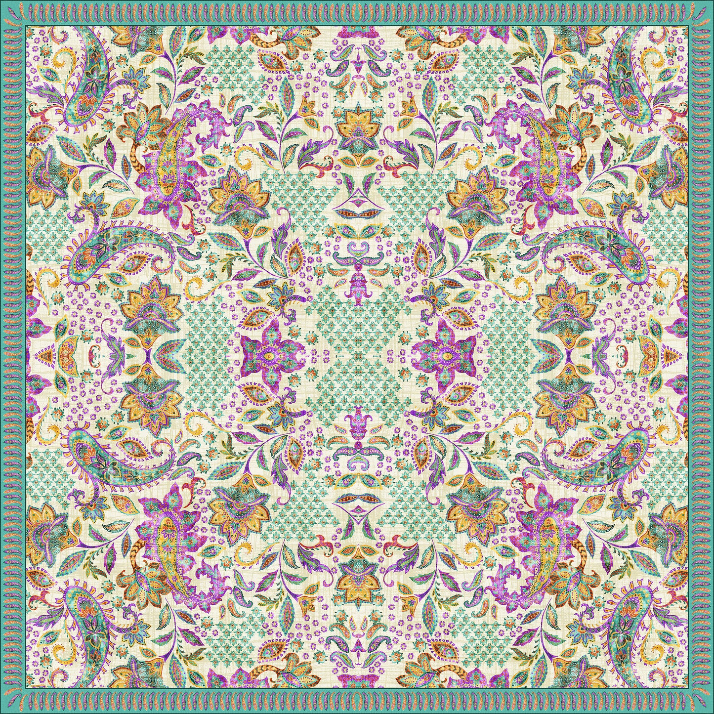 Boteh Gratitude Silk Scarf