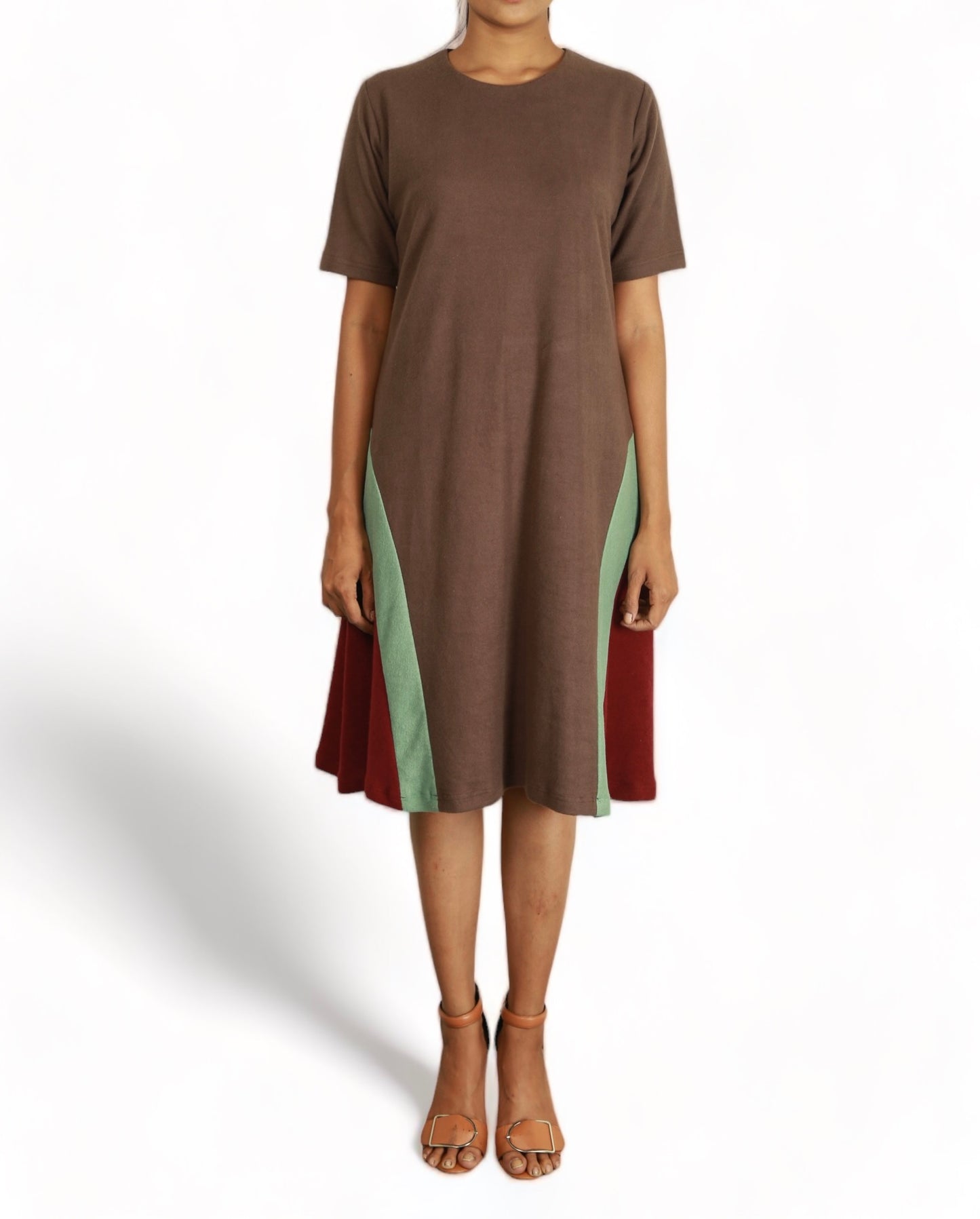 Pastoral Brown Dress