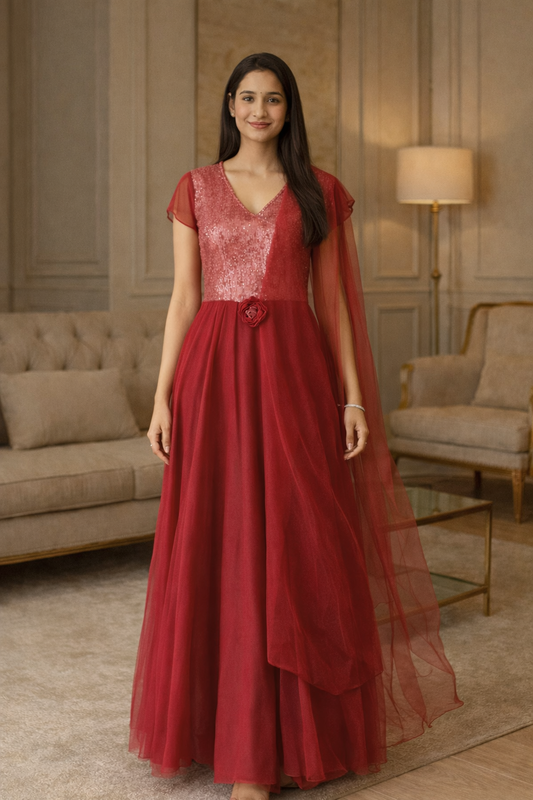 ROSE SEQUENCE GOWN